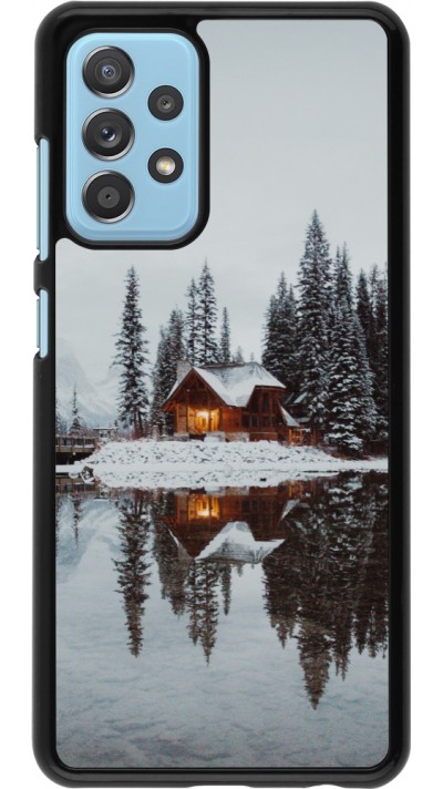 Coque Samsung Galaxy A52 - Winter 25 Winter house forest afternoon