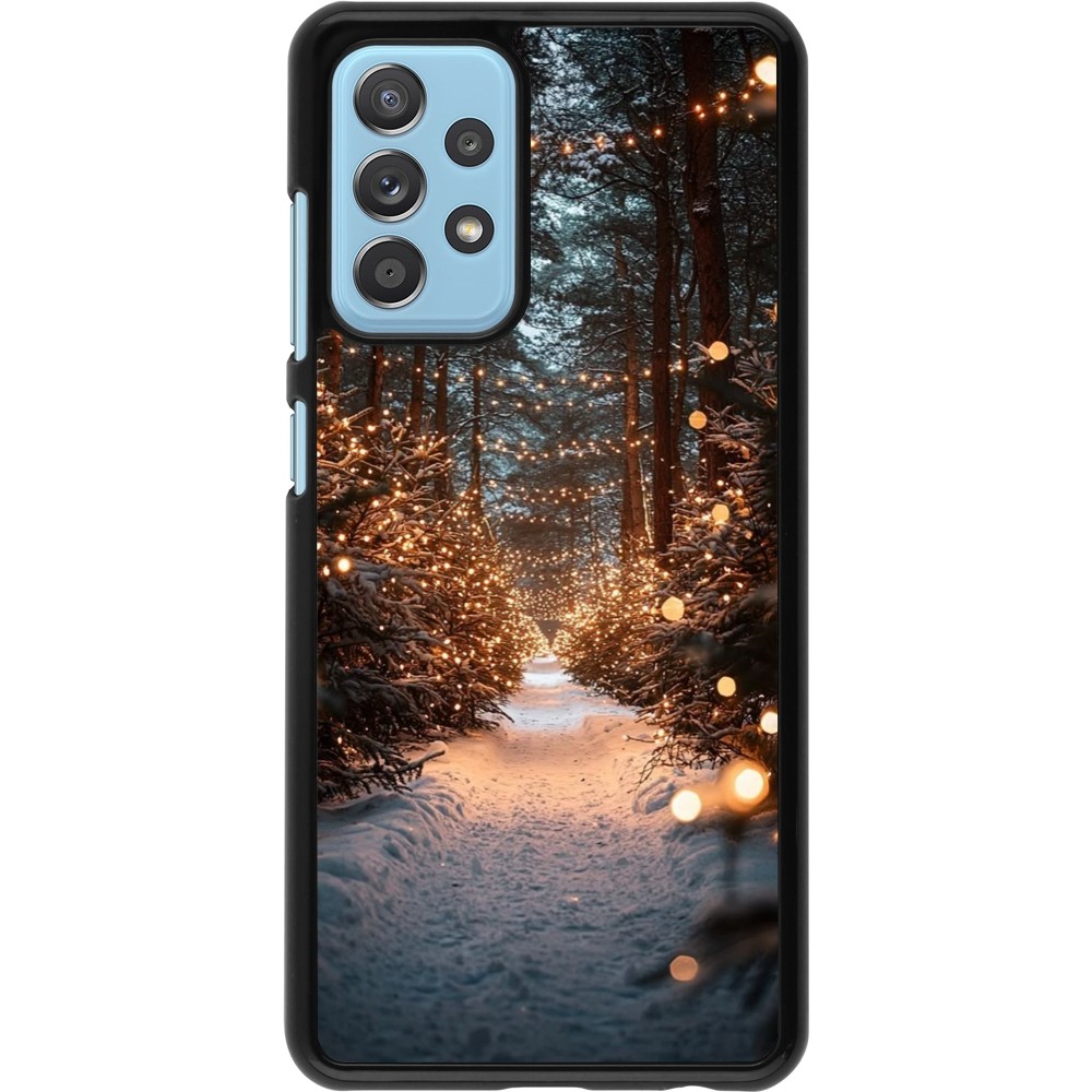 Coque Samsung Galaxy A52 - Winter 25 Winter snowy road