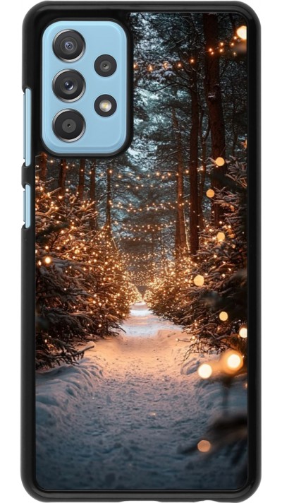 Coque Samsung Galaxy A52 - Winter 25 Winter snowy road
