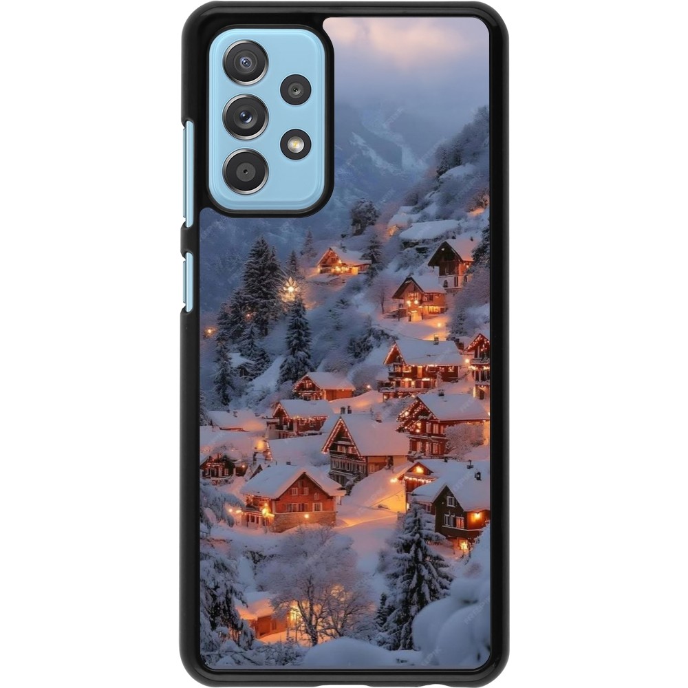 Coque Samsung Galaxy A52 - Winter 25 Winter snowy village