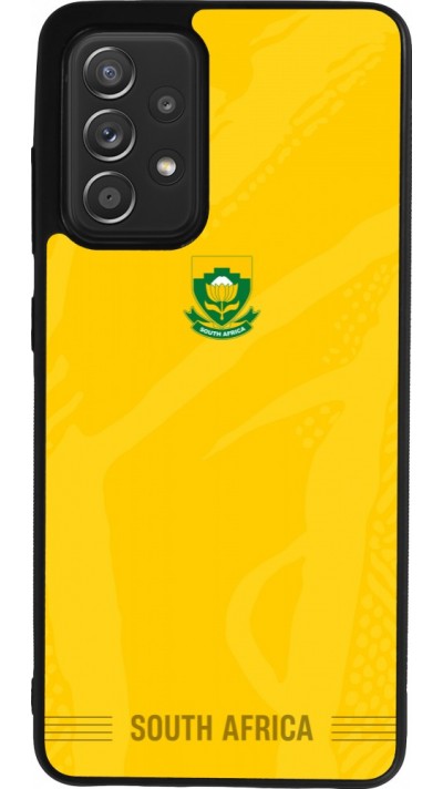Coque Samsung Galaxy A52 - Silicone rigide noir Maillot de football Afrique du Sud 2026 personnalisable