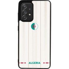 Coque Samsung Galaxy A52 - Silicone rigide noir Maillot de football Algérie 2026 personnalisable