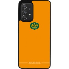 Coque Samsung Galaxy A52 - Silicone rigide noir Maillot de football Australie 2026 personnalisable