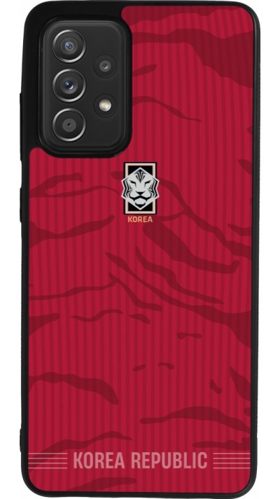 Coque Samsung Galaxy A52 - Silicone rigide noir Maillot de football Corée du Sud 2026 personnalisable