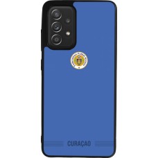 Coque Samsung Galaxy A52 - Silicone rigide noir Maillot de football Curaçao 2026 personnalisable