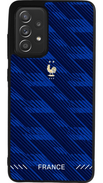 Coque Samsung Galaxy A52 - Silicone rigide noir Maillot de football France 2026 personnalisable