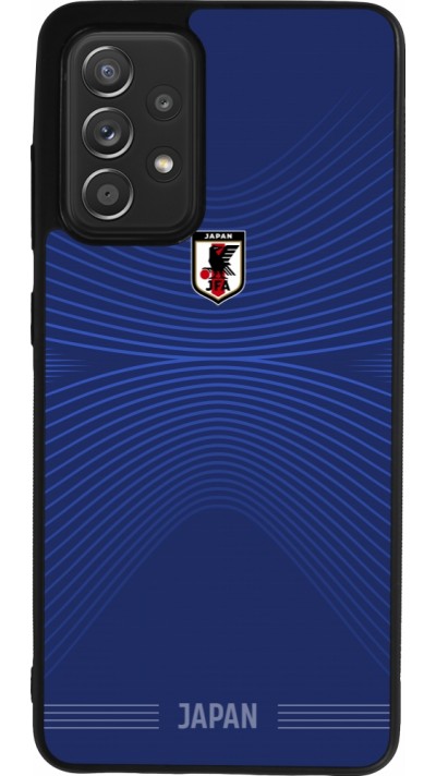 Coque Samsung Galaxy A52 - Silicone rigide noir Maillot de football Japon 2026 personnalisable