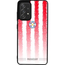 Coque Samsung Galaxy A52 - Silicone rigide noir Maillot de football Paraguay 2026 personnalisable