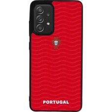 Coque Samsung Galaxy A52 - Silicone rigide noir Maillot de football Portugal 2026 personnalisable