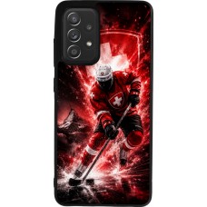 Coque Samsung Galaxy A52 - Silicone rigide noir Hockey World Championship Player