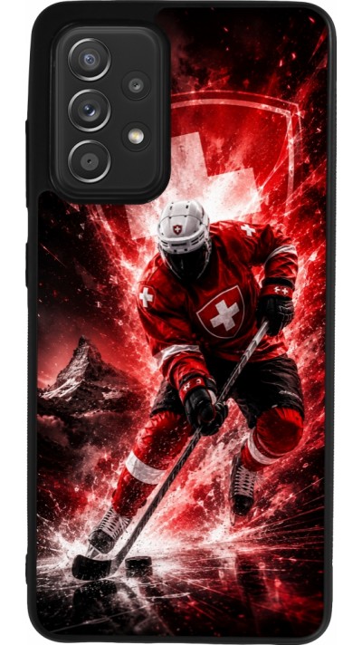 Coque Samsung Galaxy A52 - Silicone rigide noir Hockey World Championship Player
