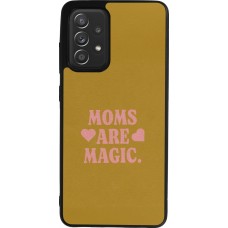 Coque Samsung Galaxy A52 - Silicone rigide noir Mom 2026 Are Magic