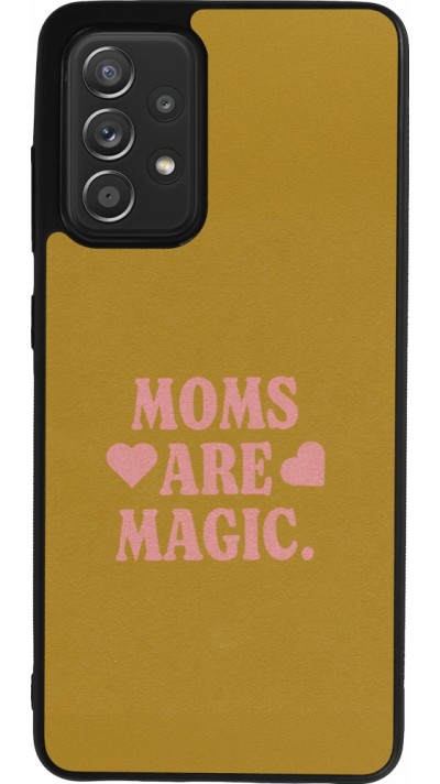 Samsung Galaxy A52 Case Hülle - Silikon schwarz Mom 2026 Are Magic