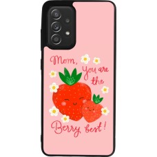 Samsung Galaxy A52 Case Hülle - Silikon schwarz Mom 2026 Berry best