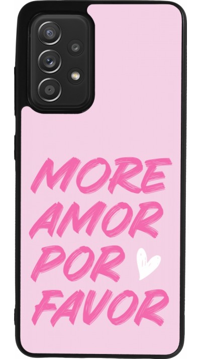 Coque Samsung Galaxy A52 - Silicone rigide noir More amor porfavor