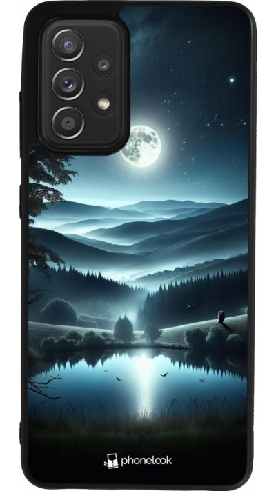 Coque Samsung Galaxy A52 - Silicone rigide noir Night Sky View