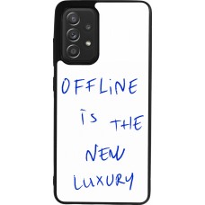 Coque Samsung Galaxy A52 - Silicone rigide noir Offline is the new luxury