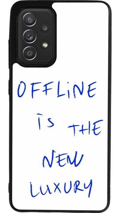 Coque Samsung Galaxy A52 - Silicone rigide noir Offline is the new luxury