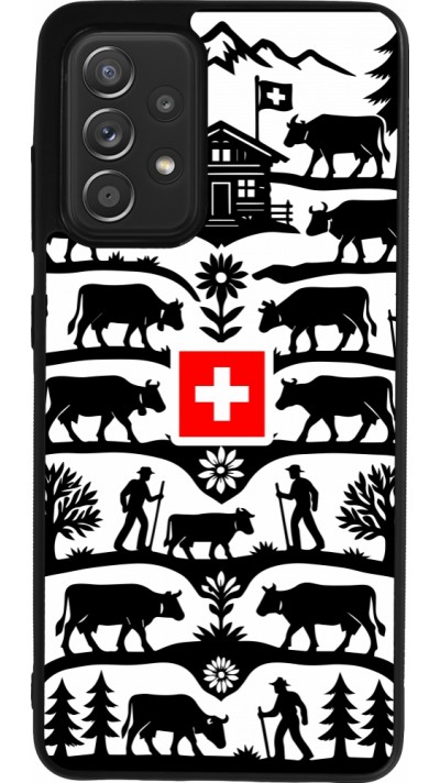 Coque Samsung Galaxy A52 - Silicone rigide noir Poya Suisse 3