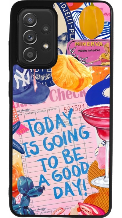Coque Samsung Galaxy A52 - Silicone rigide noir Preppy Today is Going to be a good day