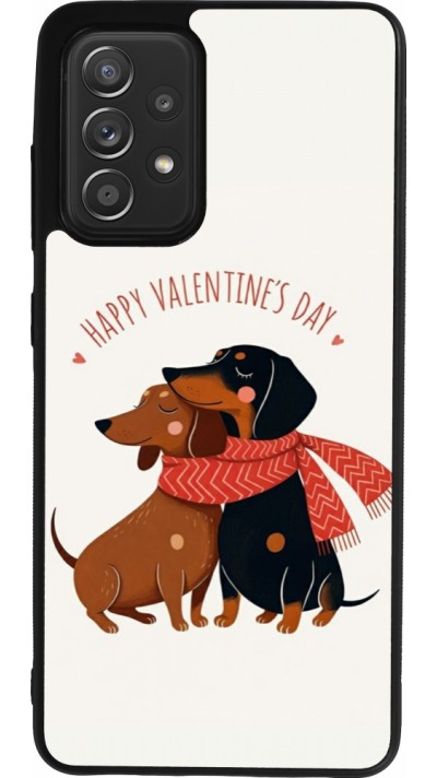 Coque Samsung Galaxy A52 - Silicone rigide noir Saint Valentines Day 26 Happy Valentine