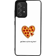 Coque Samsung Galaxy A52 - Silicone rigide noir Saint Valentines Day 26 You have my pizza heart