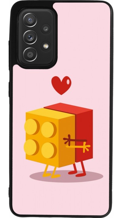 Coque Samsung Galaxy A52 - Silicone rigide noir Saint Valentines Day 26 Puzzle