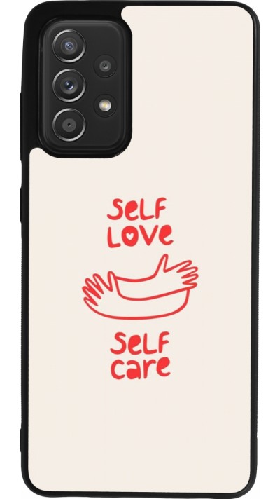 Coque Samsung Galaxy A52 - Silicone rigide noir Saint Valentines Day 26 Self love self care
