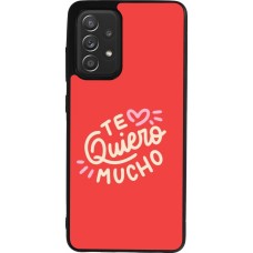 Coque Samsung Galaxy A52 - Silicone rigide noir Saint Valentines Day 26 Te quiero mucho