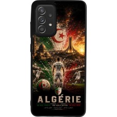 Coque Samsung Galaxy A52 - Silicone rigide noir Football Algérie splash 2026