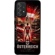 Coque Samsung Galaxy A52 - Silicone rigide noir Football Autriche splash 2026