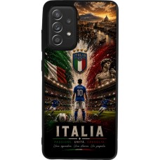 Coque Samsung Galaxy A52 - Silicone rigide noir Football Italie splash 2026