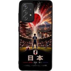 Coque Samsung Galaxy A52 - Silicone rigide noir Football Japon splash 2026
