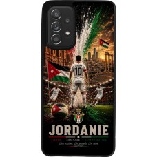 Coque Samsung Galaxy A52 - Silicone rigide noir Football Jordanie splash 2026