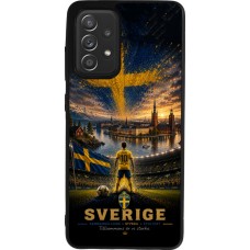 Coque Samsung Galaxy A52 - Silicone rigide noir Football Suède splash 2026