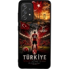 Coque Samsung Galaxy A52 - Silicone rigide noir Football Turquie splash 2026