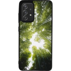 Coque Samsung Galaxy A52 - Silicone rigide noir Spring 23 forest blue sky