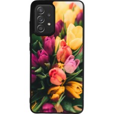 Coque Samsung Galaxy A52 - Silicone rigide noir Bouquet of tulips 2026