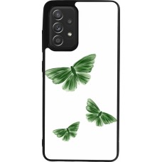Coque Samsung Galaxy A52 - Silicone rigide noir Butterflies 2026