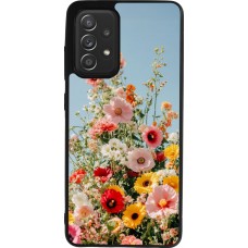 Coque Samsung Galaxy A52 - Silicone rigide noir Spring flowers Spring 2026