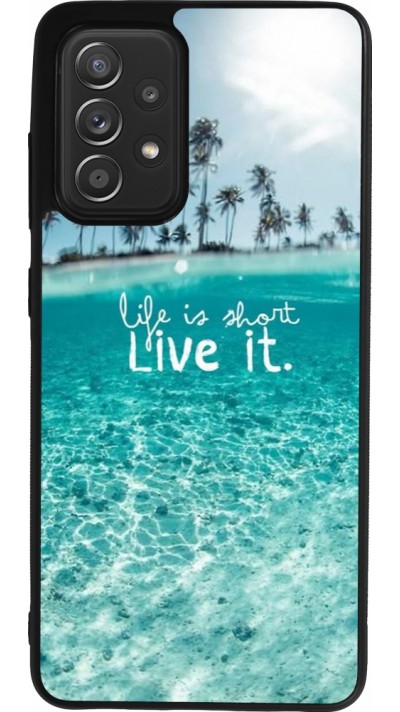 Coque Samsung Galaxy A52 - Silicone rigide noir Summer 18 24