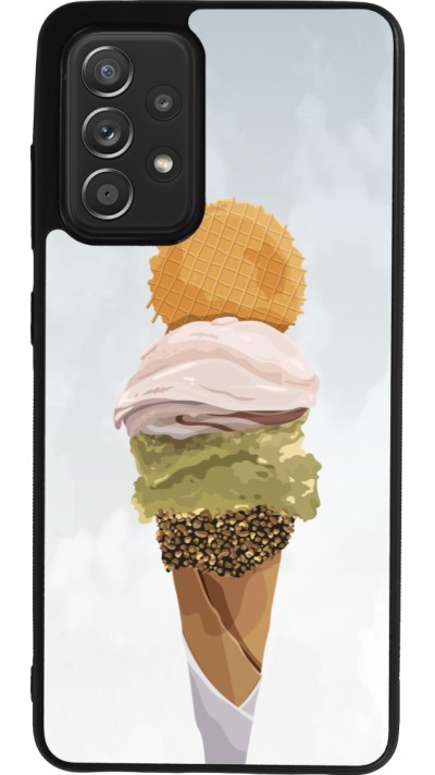 Coque Samsung Galaxy A52 - Silicone rigide noir Summer 2025 Cornet