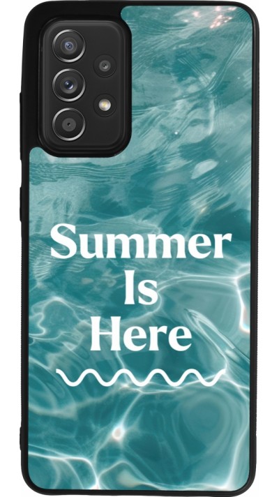 Coque Samsung Galaxy A52 - Silicone rigide noir Summer 2025 Summer is here
