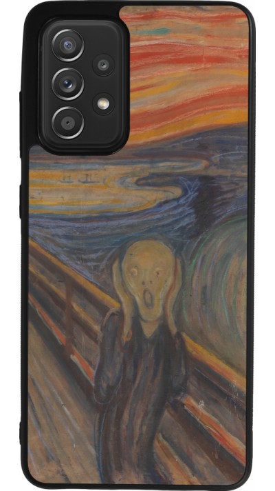 Coque Samsung Galaxy A52 - Silicone rigide noir Tableau art - Le Cri - Edvard Munch