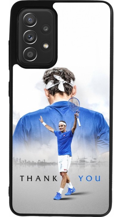Coque Samsung Galaxy A52 - Silicone rigide noir Thank you Roger