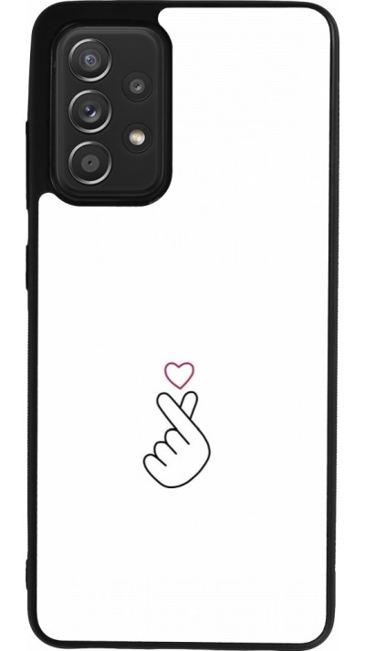 Coque Samsung Galaxy A52 - Silicone rigide noir Valentine 2024 heat by Millennials
