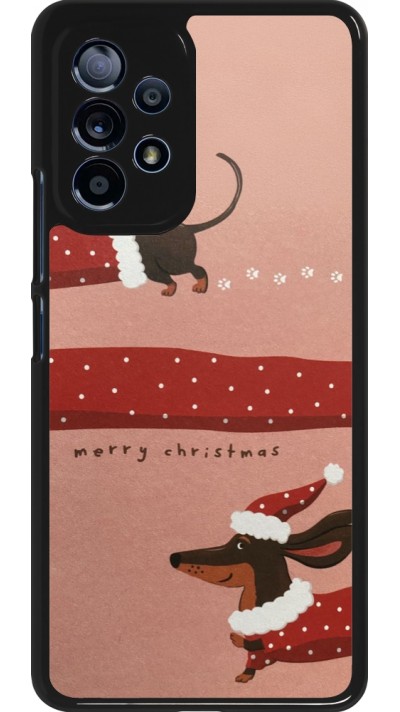 Coque Samsung Galaxy A53 5G - Christmas 25 Teckel Merry Xmas