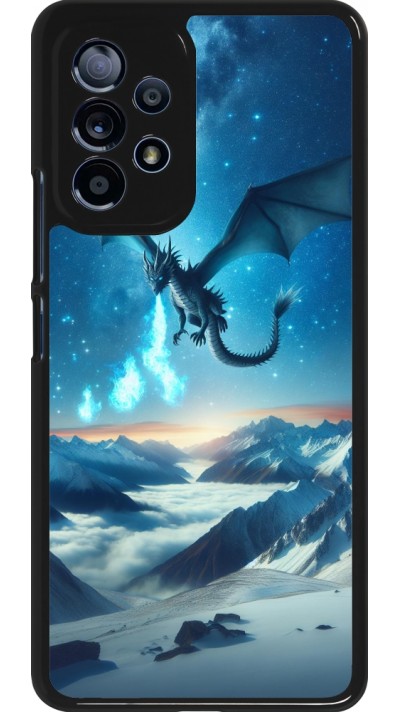 Coque Samsung Galaxy A53 5G - Dragon nocturne montagne