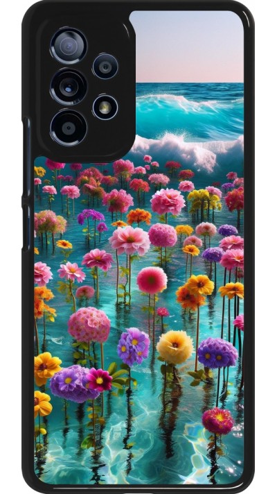 Samsung Galaxy A53 5G Case Hülle - Blumenmeer Wellen