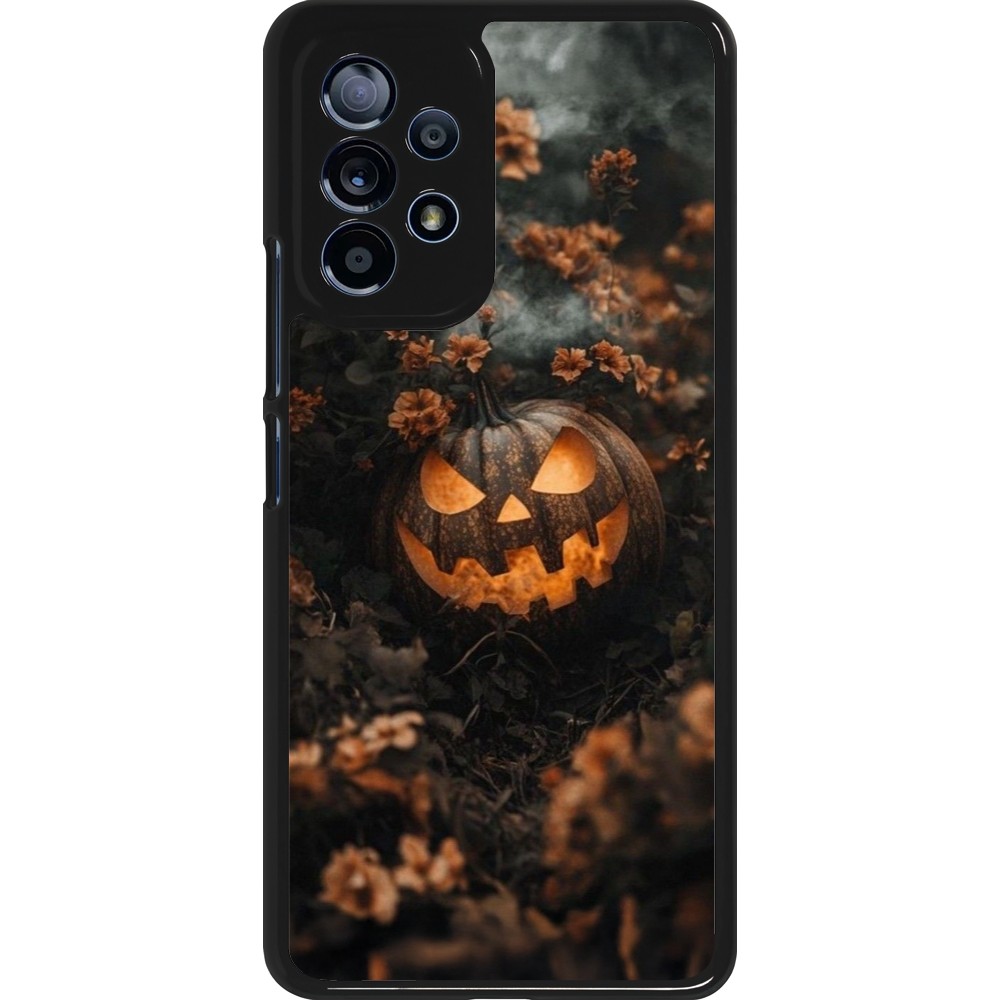 Coque Samsung Galaxy A53 5G - Halloween 2025 Pumpkin with flowers